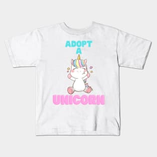 Adopt a Unicorn Kids T-Shirt